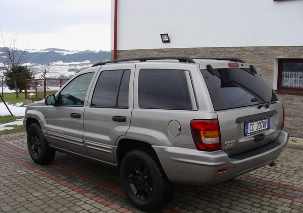 Jeep Grand Cherokee cena 28500 przebieg: 257000, rok produkcji 2002 z Limanowa małe 79